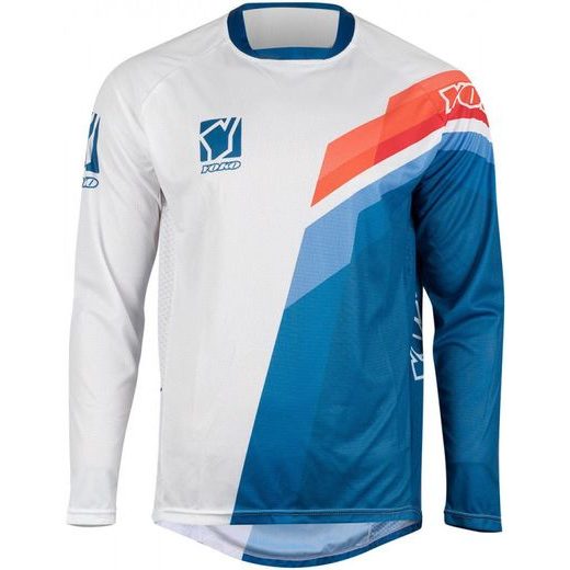 DĚTSKÝ MOTOKROSOVÝ DRES YOKO VIILEE WHITE / BLUE / FIRE S