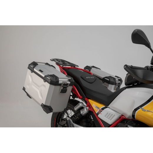 SW MOTECH ADVENTURE SADA KUFRŮ SILVER. MOTO GUZZI V85 TT (19-).