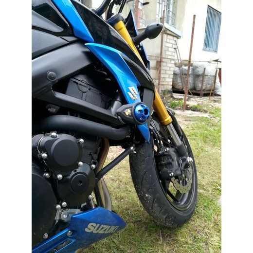 PROTEKTORY NA RÁM GATLING - SUZUKI GSR / GSX-S 750 - JEDNOBODOVÁ SADA ´15-16