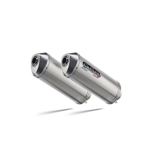 DVOJITÁ KONCOVKA VÝFUKU SLIP-ON GPR SATINOX K.148.CAT.SAT BROUŠENÁ NEREZOVÁ OCEL