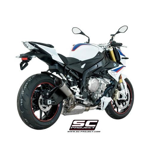 VÝFUKOVÝ SYSTÉM SC PROJECT PRO BMW - S 1000 R (2017 - 2020) - S1 MUFFLER, TITANIUM, WITH CARBON FIBER END CAP