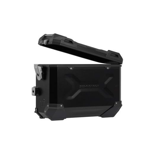 SW MOTECH TRAX ADV ALUMINIUM CASE SYSTEM BLACK. 37/45 L. MOTO GUZZI V85 TT / STRADA (24-).