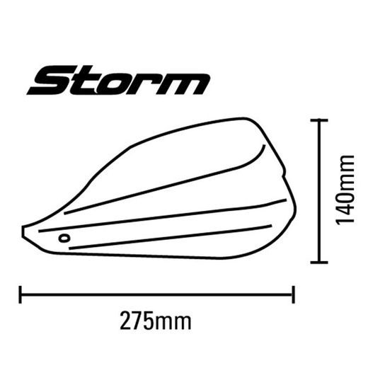 SW MOTECH BARKBUSTERS- STORM PLASTY BÍLÉ