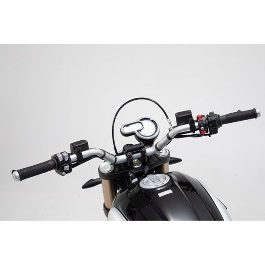 SW MOTECH GPS DRŽÁK NA ŘÍDÍTKA ČERNÝ. DUCATI SCRAMBLER 1100 SPORT (17-).