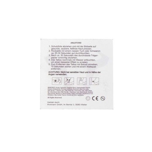 SW MOTECH SW-MOTECH TATTOO BÝK 60X60MM. 10 PACK. TEMPORARY TATTOO. RED.