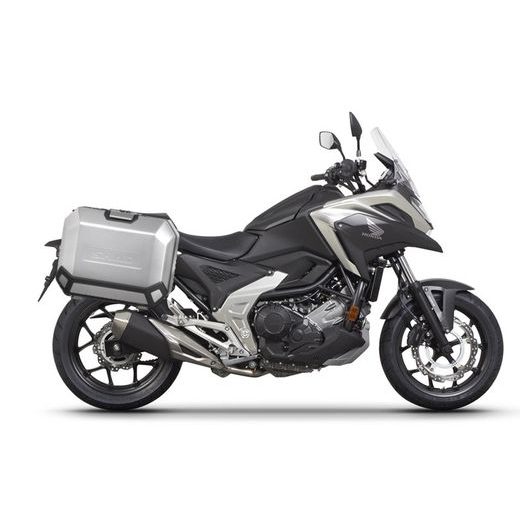 KOMPLETNÍ SADA BOČNÍCH HLINÍKOVÝCH KUFRŮ SHAD TERRA 36L/36L, VČETNĚ MONTÁŽNÍ SADY SHAD HONDA NC 750 X 2021-