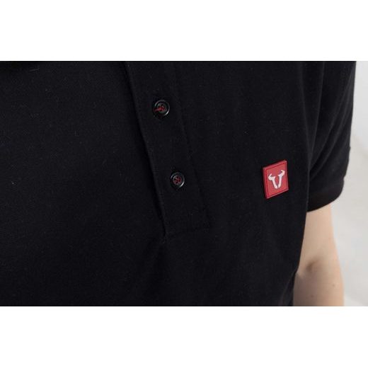 SW MOTECH POLO TRIKO BLACK. MEN. SIZE M.