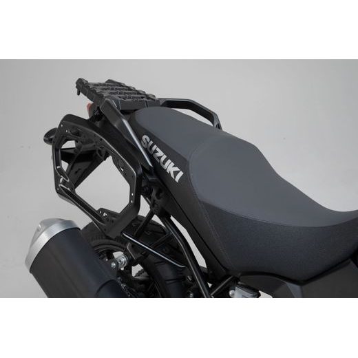 SW MOTECH PRO- BOČNÍ NOSIČE ČERNÉ. SUZUKI V-STROM 1000 (14-).