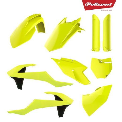 SADA PLASTŮ POLISPORT 90740 NEONOVĚ ŽLUTÁ