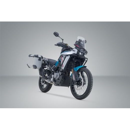 SW MOTECH TRAX ADV ALUMINIUM CASE SYSTEM SILVER. 45/37 L. CFMOTO 450MT (23-).