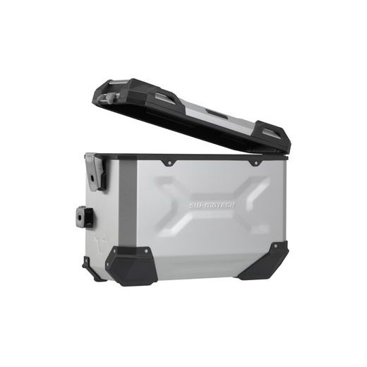 SW MOTECH TRAX ADV ALUMINIUM CASE SYSTEM SILVER. 45/45 L. YAMAHA TRACER 7 / GT (25-).