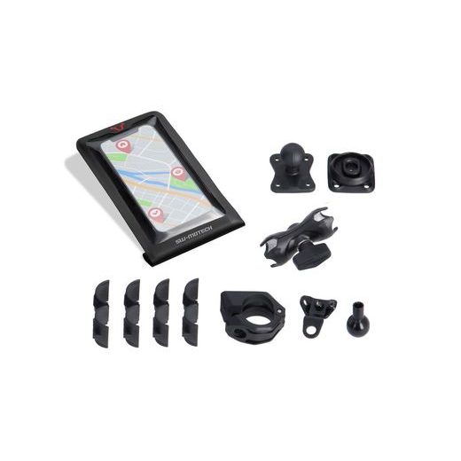 SW MOTECH UNIVERSAL GPS MOUNT KIT S SMARTPHONE DRYBAG. VČ. 2" KLEMA, DRŽÁK NA ŘÍDÍTKA /ZRCÁTKO