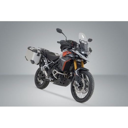 SW MOTECH TRAX ADV ALUMINIUM CASE SYSTEM SILVER. 45/37 L. TIGER 900 GT/GT PRO/RALLY PRO.