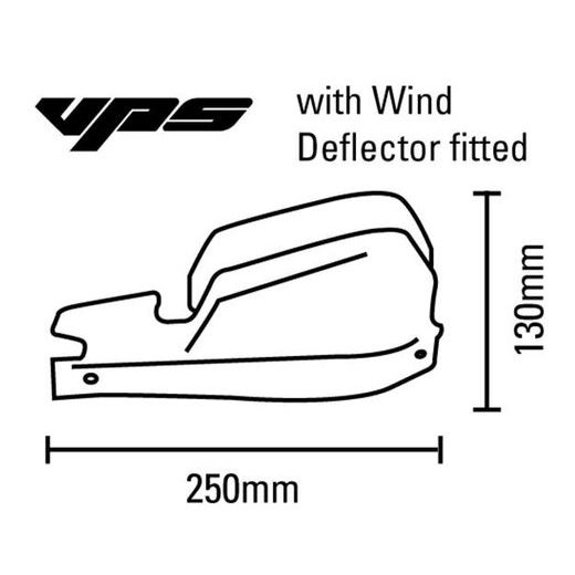 SW MOTECH VPS PLASTY ČERNÉ/BÍLÝ NÁPIS VČ. DEFLEKTORU-NOVÝ TYP VČETNĚ DEFLEKTORU