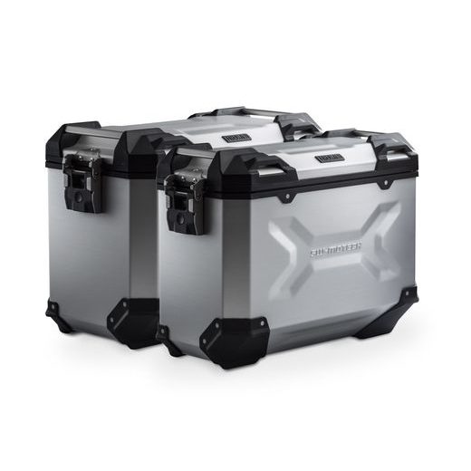 SW MOTECH TRAX ADV ALUMINIUM CASE SYSTEM SILVER. 37/45 L. BMW R 12 G/S (24-).