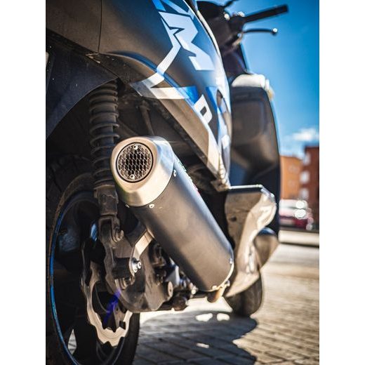 KONCOVKA VÝFUKU SLIP-ON GPR EVO4 ROAD HON.11.RACE.EVO4 MATNÁ ČERNÁ VČ. PROPOJOVACÍ TRUBKY PRO HONDA SH 350 I 2021-2023