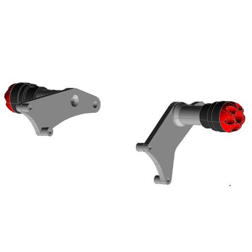 PROTEKTORY NA RÁM SLIDER - KAWASAKI ER6-F ´12-16