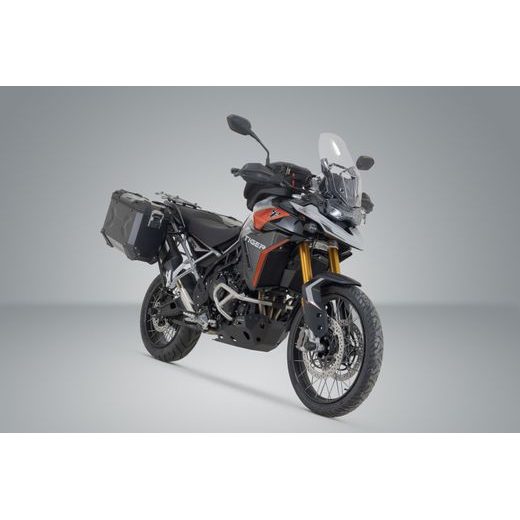 SW MOTECH TRAX ADV ALUMINIUM CASE SYSTEM BLACK. 45/37 L. TIGER 900 GT/GT PRO/RALLY PRO.
