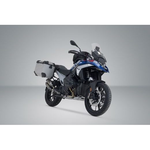 SW MOTECH TRAX ADV ALUMINIUM CASE SYSTEM SILVER. 37/37 L. BMW R 1300 GS (23-).