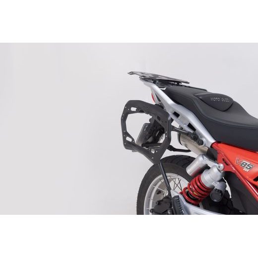 SW MOTECH TRAX ADV ALUMINIUM CASE SYSTEM SILVER. 37/45 L. MOTO GUZZI V85 TT / STRADA (24-).