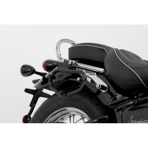 SW MOTECH LEGEND GEAR SIDE BAG SYSTEM LC BLACK EDITION TRIUMPH BONNEVILLE SPEEDMASTER (18-).