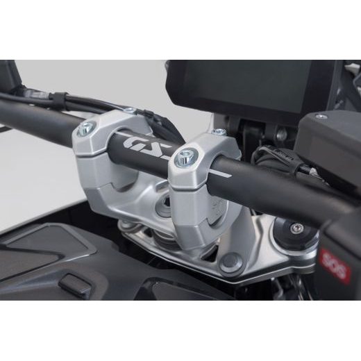 SW MOTECH ZVÝŠENÍ ŘÍDÍTEK H=30MM. STŘÍBRNÉ BMW R 1300 GS (23-).