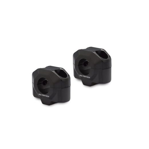 SW MOTECH ZVÝŠENÍ ŘÍDÍTEK 20 ČERNÉ, 22 MM