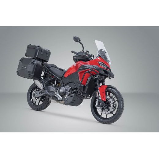 SW MOTECH ADVENTURE SET DUSC WITH TOP CASE L BLACK. DUCATI MULTISTRADA V2 / V2 S (24-).