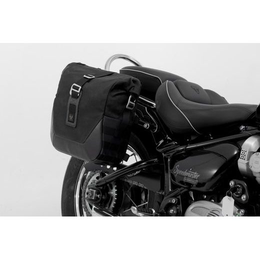 SW MOTECH LEGEND GEAR SIDE BAG SYSTEM LC BLACK EDITION TRIUMPH BONNEVILLE SPEEDMASTER (18-).