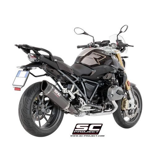 VÝFUKOVÝ SYSTÉM SC PROJECT PRO BMW - R 1200 R (2017 - 2018) - RS - SC1-R MUFFLER, TITANIUM, WITH CARBON FIBER END CAP
