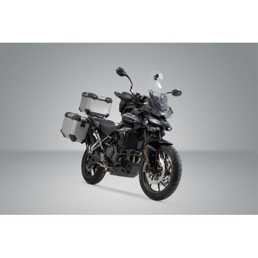 SW MOTECH ADVENTURE SADA TŘÍ KUFRŮ,STŘÍBRNÉ, TRIUMPH TIGER 900/GT/RALLY/PRO (19-23).