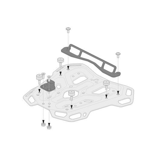 SW MOTECH SADA ADAPTÉRU PRO ADV.RACK NA KUFR SHAD.