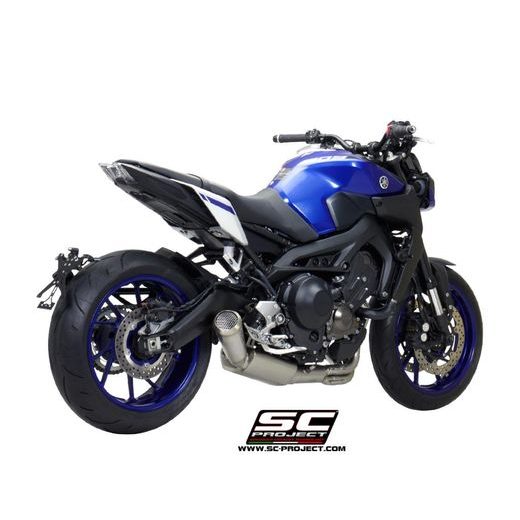 VÝFUKOVÝ SYSTÉM SC PROJECT PRO YAMAHA - MT-09 (2017 - 2020) - FULL EXHAUST SYSTEM 3-1, STAINLESS STEEL, WITH 70S CONICAL MUFFLER