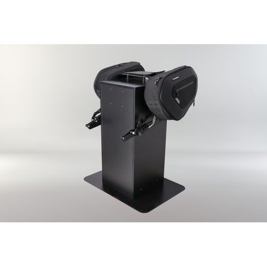 SW MOTECH SALES DISPLAY WITH EQUIPMENT THREAD: PRO BLAZE SADDLEBAGS.