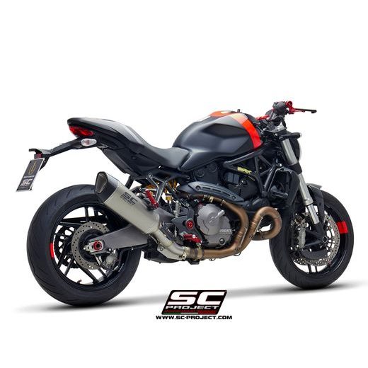 VÝFUKOVÝ SYSTÉM SC PROJECT PRO DUCATI - MONSTER 821 (2018 - 2020) - SC1-R MUFFLER, CARBON FIBER, WITH CARBON FIBER END CAP