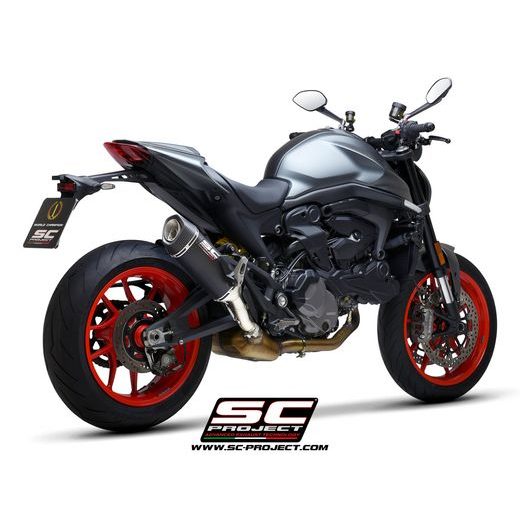 VÝFUKOVÝ SYSTÉM SC PROJECT PRO DUCATI - MONSTER 937 (2021-2022) - SC1-S MUFFLER, CARBON FIBER