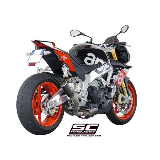 VÝFUKOVÝ SYSTÉM SC PROJECT PRO APRILIA - TUONO V4 (2015 - 2016) - FACTORY - RR - CR-T MUFFLER, TITANIUM