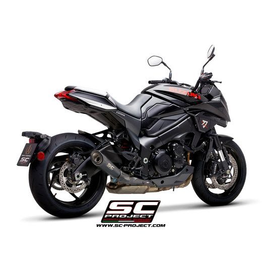 VÝFUKOVÝ SYSTÉM SC PROJECT PRO SUZUKI - KATANA (2019 - 2020) - S1 MUFFLER, STAINLESS STEEL, MATT BLACK PAINTED, WITH CARBON FIBER END CAP