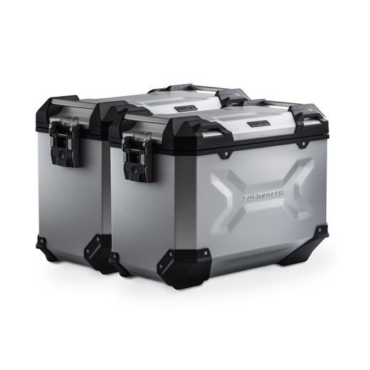 SW MOTECH TRAX ADV ALUMINIUM CASE SYSTEM SILVER. 45/45 L. YAMAHA TRACER 7 / GT (25-).