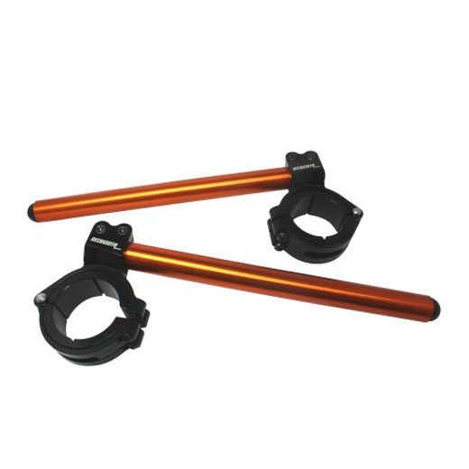 ADJUSTABLE CLIP-ONS ACCOSSATO INCLINATION FROM 6Â° TO 10Â° WITH INNER RING, ORANGE