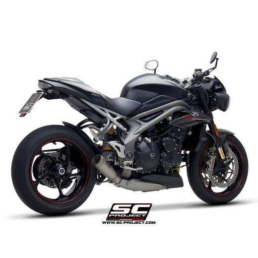 VÝFUKOVÝ SYSTÉM SC PROJECT PRO TRIUMPH - SPEED TRIPLE 1050 (2018 - 2020) - S - RS - S1-GP MUFFLER, TITANIUM