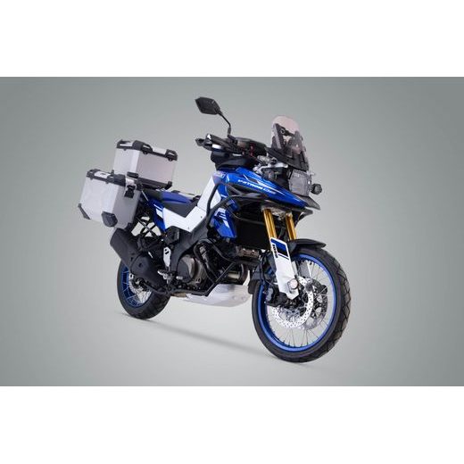 SW MOTECH ADVENTURE SADA TŘÍ KUFRŮ,STŘÍBRNÁ SUZUKI V-STROM 1050 / XT (19-).