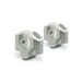 SW MOTECH ZVÝŠENÍ ŘÍDÍTEK 28 MM,20 MM NAHORU, STŘÍBRNÉ