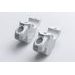 SW MOTECH ZVÝŠENÍ ŘÍDÍTEK 32 NAHORU,25 MM DOZADU R1200GS (12-18), R1250GS /ADV.(18-). STŘÍBRNÉ
