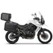 KOMPLETNÍ SADA ČERNÝCH HLINÍKOVÝCH KUFRŮ SHAD TERRA BLACK, 48L TOPCASE 36L/47L BOČNÍ KUFRY, VČETNĚ MONTÁŽNÍ SADY A PLOTNY SHAD TRIUMPH TIGER 800