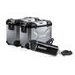 SW MOTECH TRAX ADV ALUMINUM CASE SYSTEM AKRAPOVIC SILVER. 45/37 L. BMW R 1250 GS/ADV/RALLY