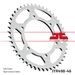 ŘETĚZOVÁ SADA EK - STŘÍBRNÝ ŘETĚZ 525 DEX, X-KROUŽEK, KOLEČKO JT POGUMOVANÉ, ROZETA JT PRO SUZUKI GSX-R 600 1998-2000