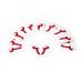 SW MOTECH SW-MOTECH TATTOO BÝK 60X60MM. 10 PACK. TEMPORARY TATTOO. RED.