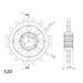 ŘETĚZOVÁ SADA EK - ZLATÝ ŘETĚZ 520 MVXZ, X-KROUŽEK, KOLEČKO SUPERSPROX, ROZETA SUPERSPROX PRO HONDA NC 750 D INTEGRA 2014-2020