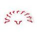 SW MOTECH SW-MOTECH TATTOO BÝK 60X60MM. 10 PACK. TEMPORARY TATTOO. RED.